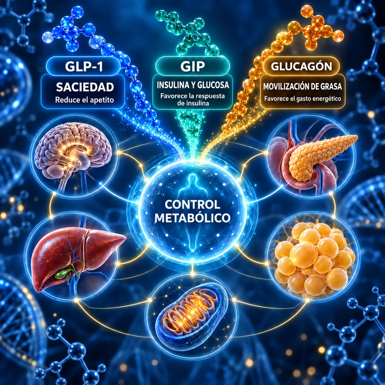 funciones de gip glp1 y glucagon Cagrilintide 10mg